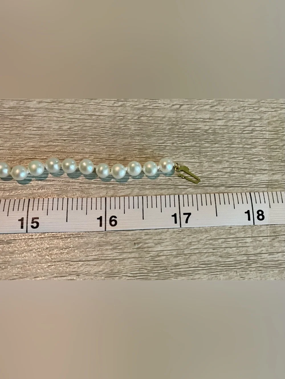 Vintage 10k Cultured Pearl Necklace - Picture 11 of 13
